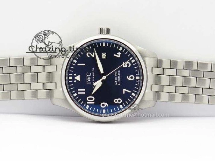 MIROTIME 0314 Durable Mark XVIII Le Petit Prince IW327004 SS Mk Maker Best Edition Blue Dial On SS Bracelet A 7297